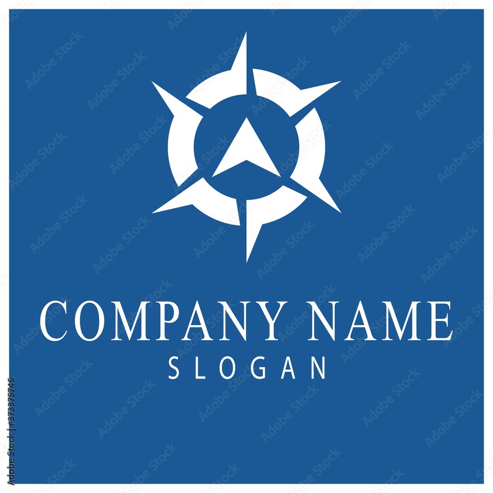 Obraz premium Compass Logo Template vector icon