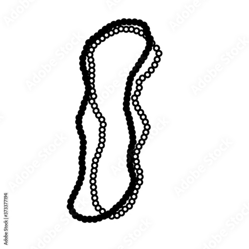 Mardi Gras bead necklace