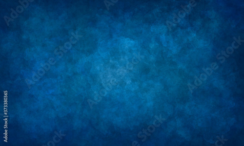 Abstract blue deep saturated grunge background. Backdrop for banners, cards