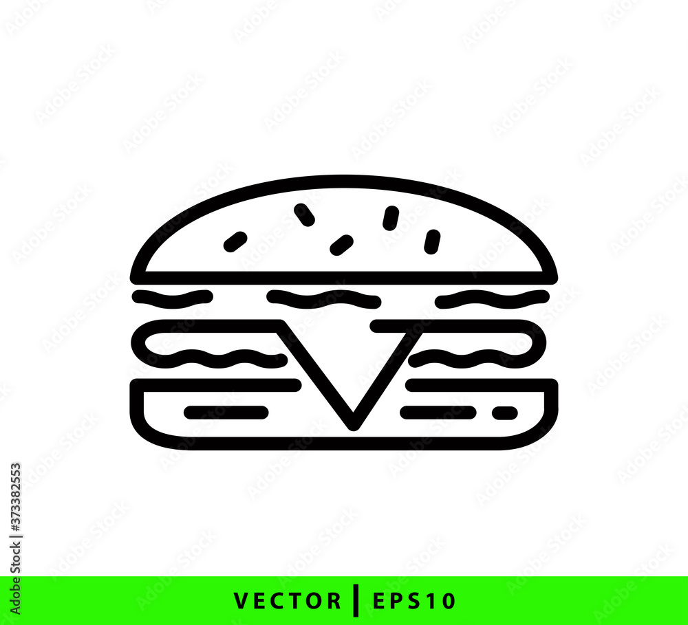Burger icon vector logo template trendy best seller Burger icon vector logo template trendy best seller