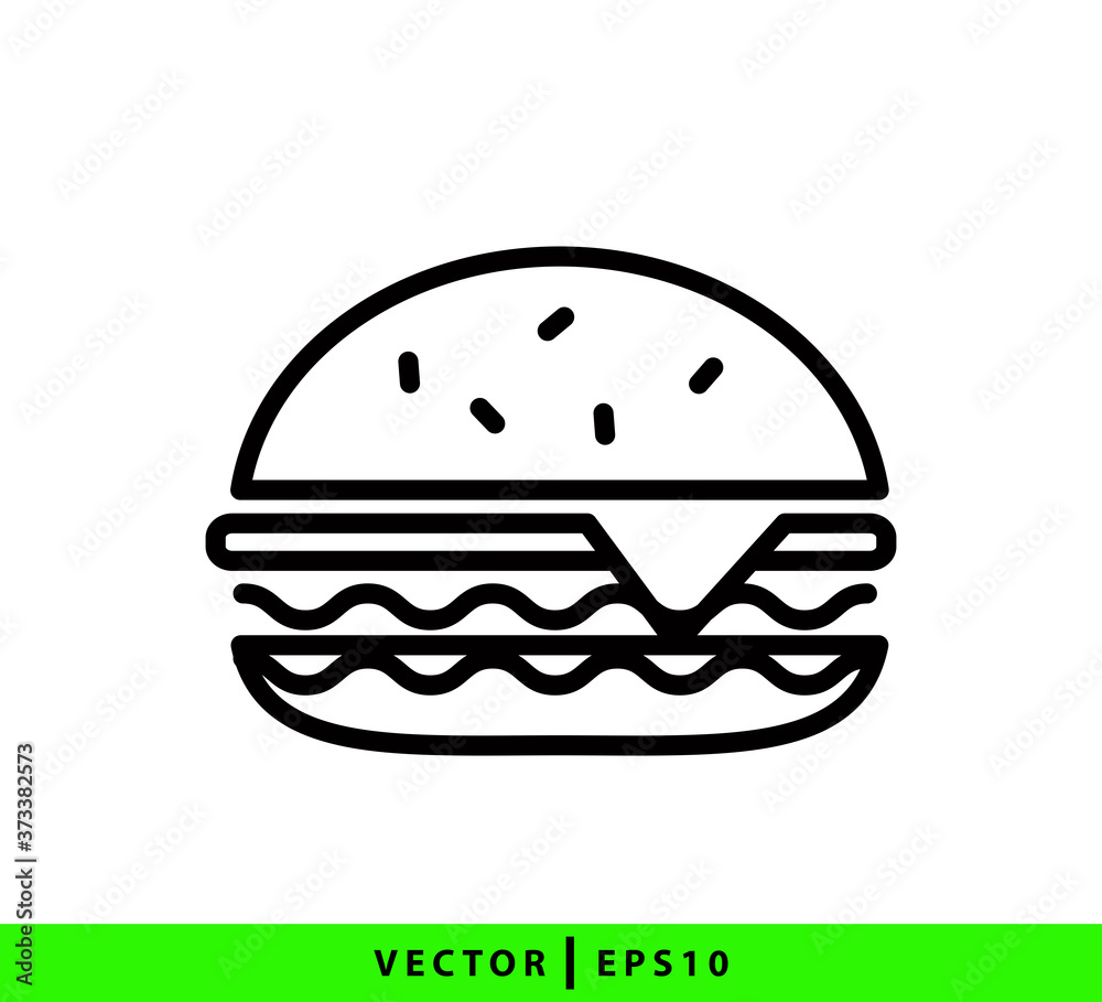 Burger icon vector logo template trendy best seller Burger icon vector logo template trendy best seller