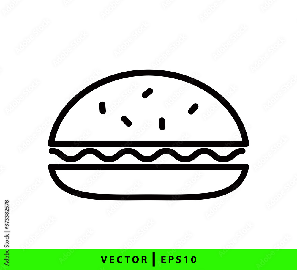 Burger icon vector logo template trendy best seller Burger icon vector logo template trendy best seller