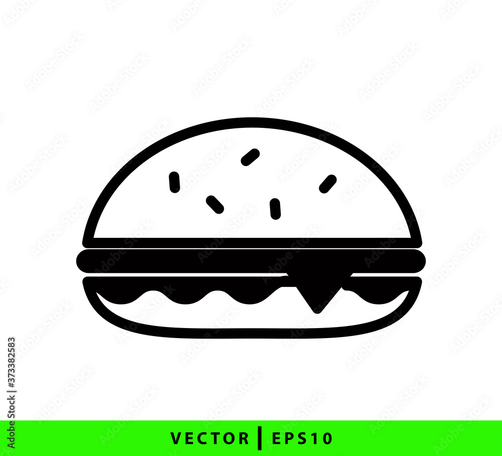Burger icon vector logo template trendy best seller Burger icon vector logo template trendy best seller