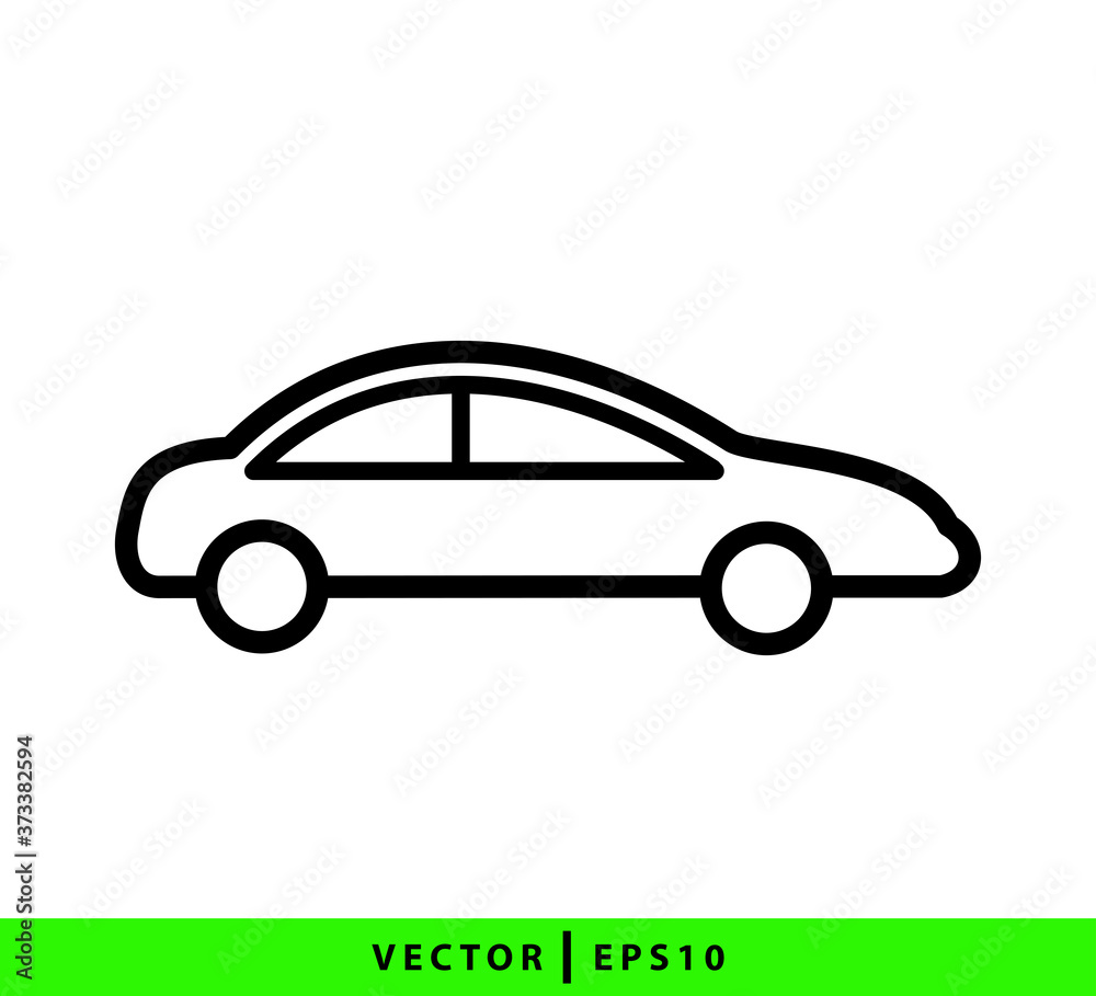 Transportation car icon vector logo template flat style Transportation car icon vector logo template flat style