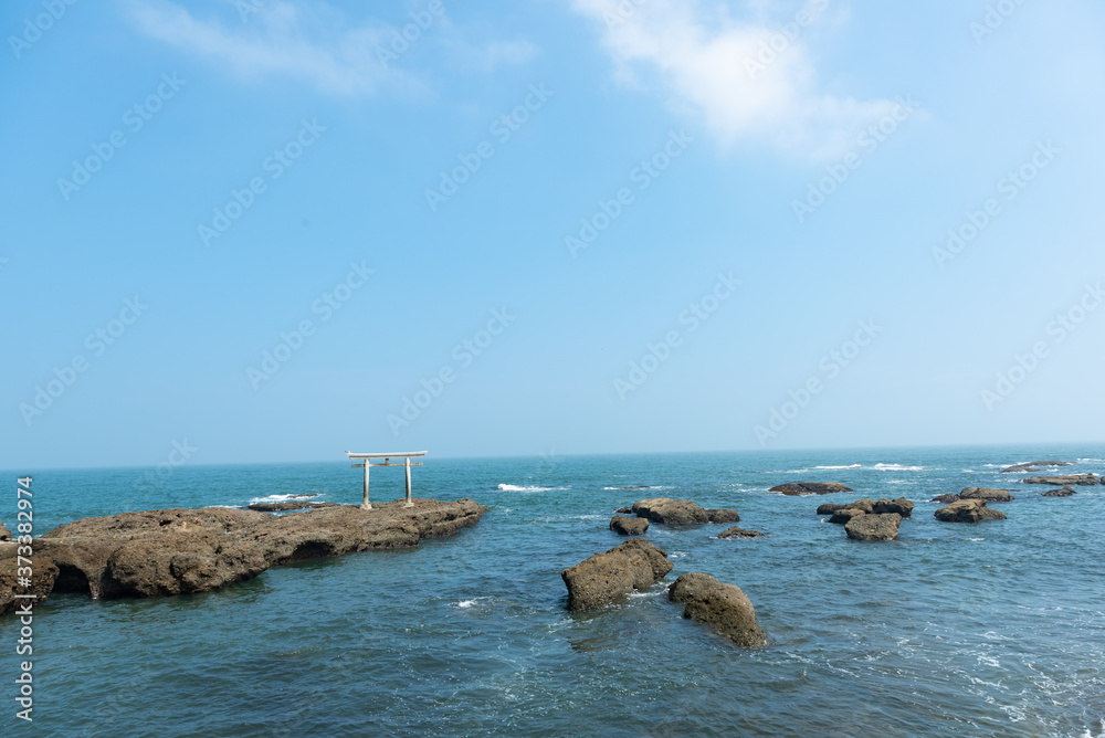 大洗磯前神社 神磯の鳥居