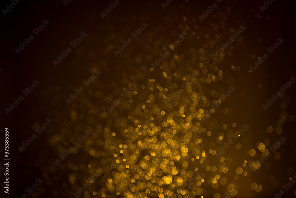 Abstract gold bokeh