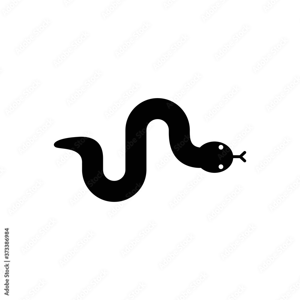 Fototapeta premium Snake icon isolated on white