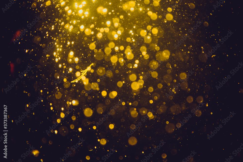 Bokeh gold from natural water Bokeh gold from natural water
