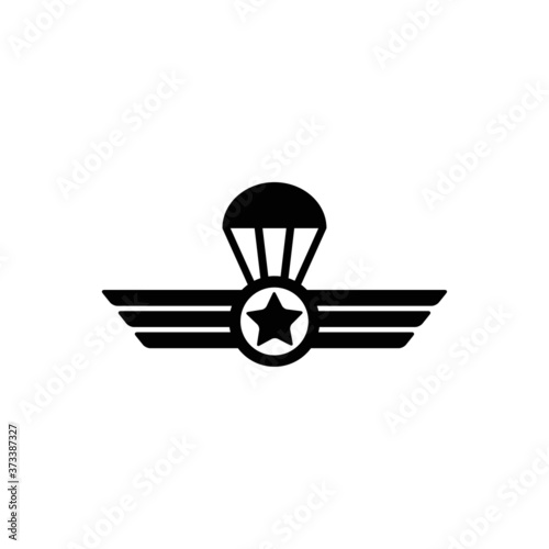 Military logo icon isolated on white