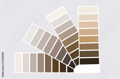 Skin tones. Palette of beige textures. Samples of skin colors. Vector illustration.
