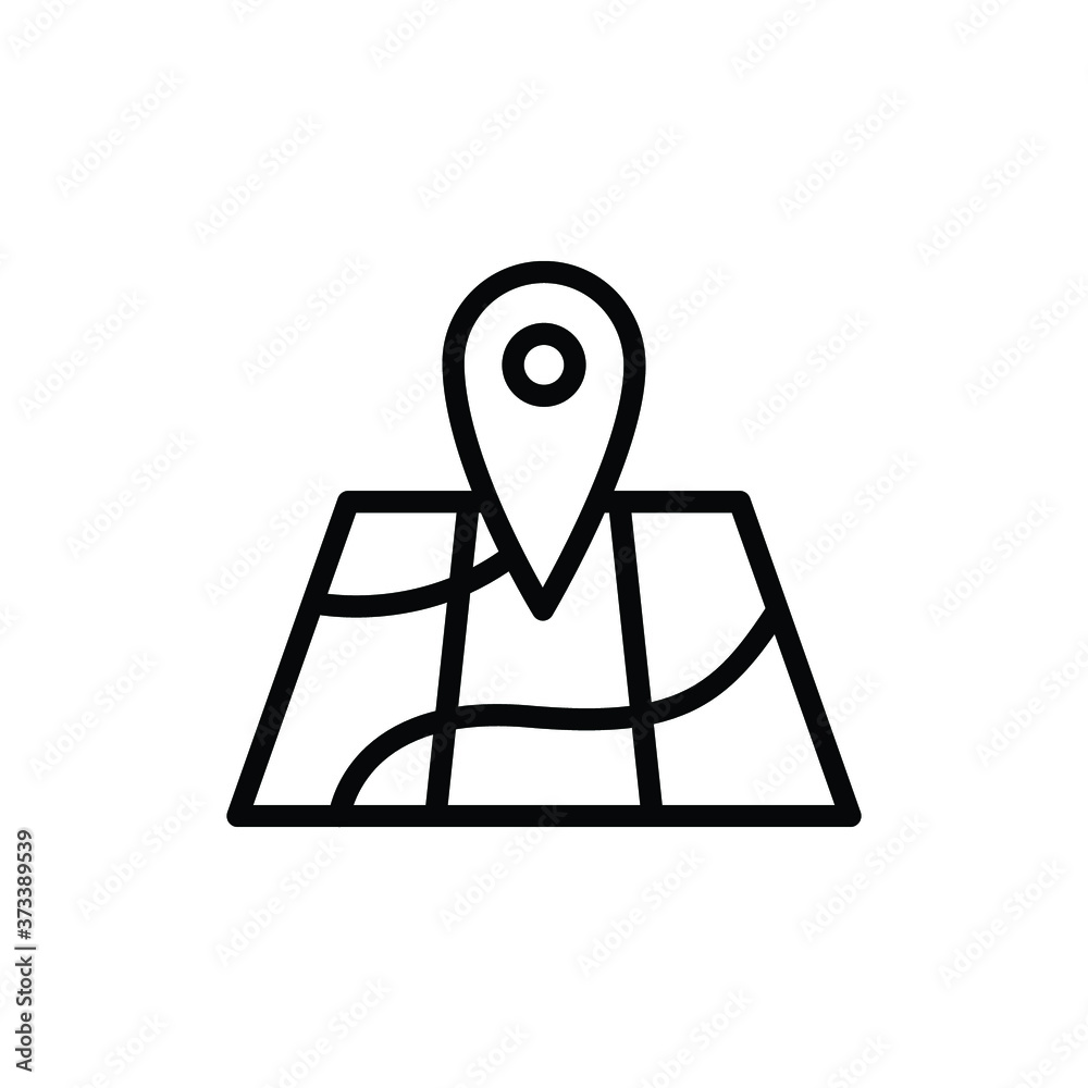 Map icon design template Map icon design template