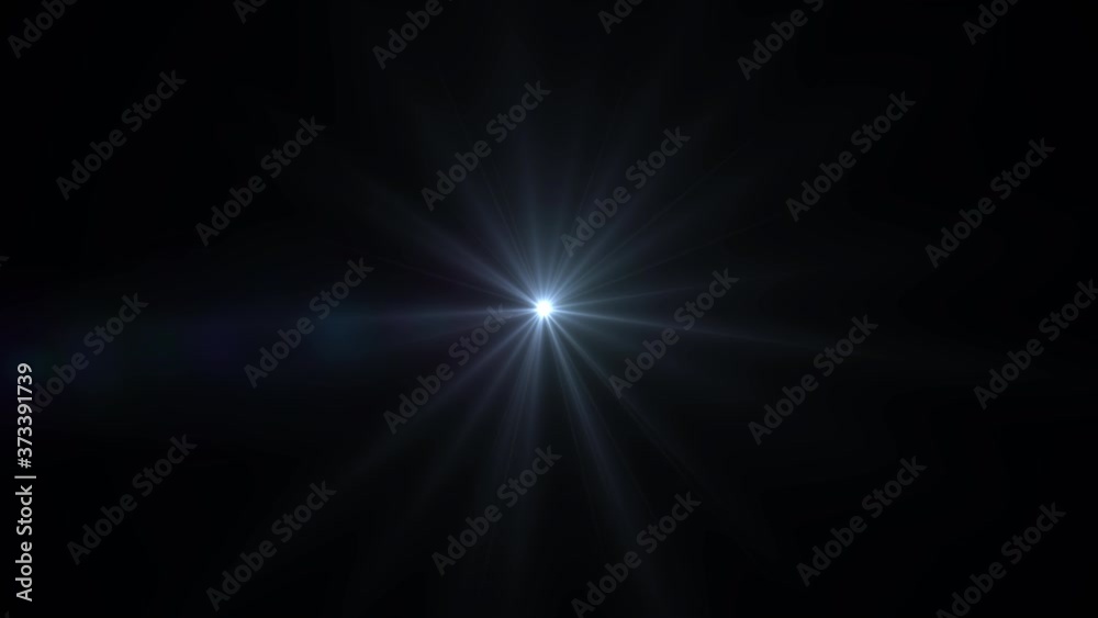 lens flare effects on black background