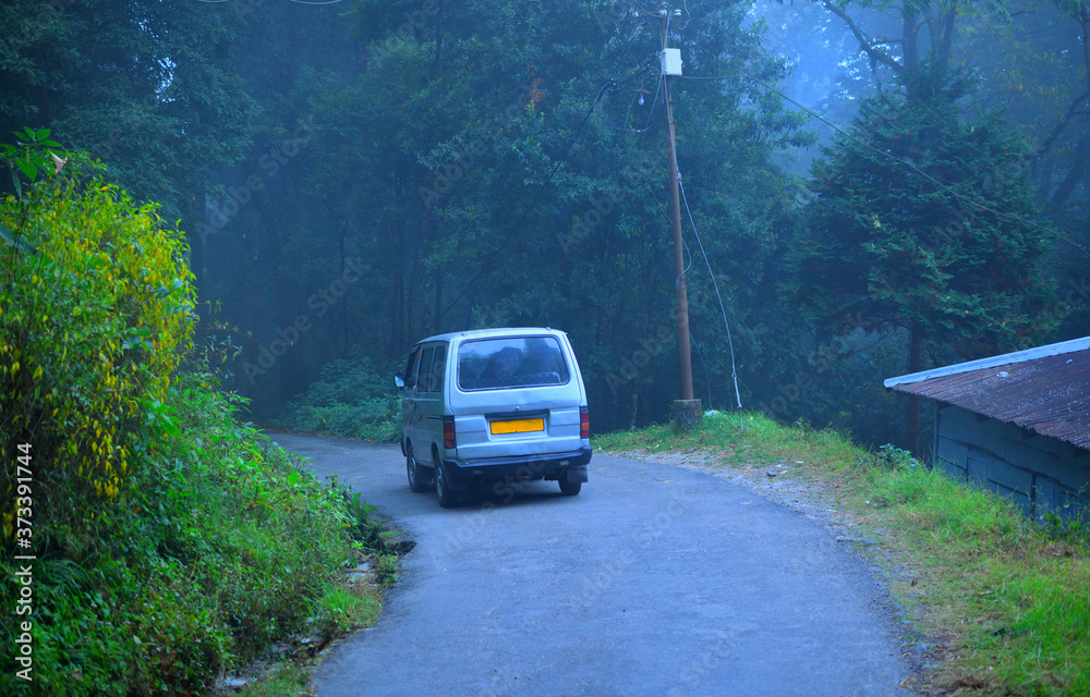 Fototapeta premium car on the road
