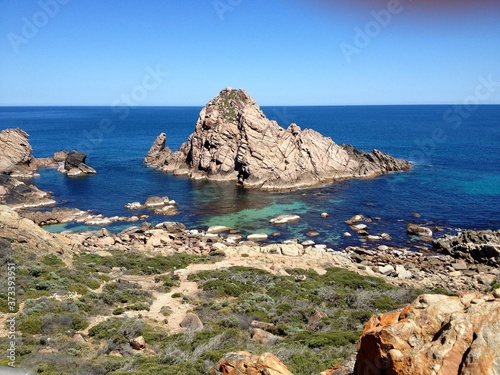 Картината върху платно sugarloaf rock near Yallingup Western Australia