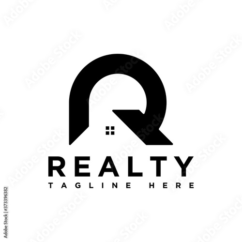 realty logo concept, letter R logo 