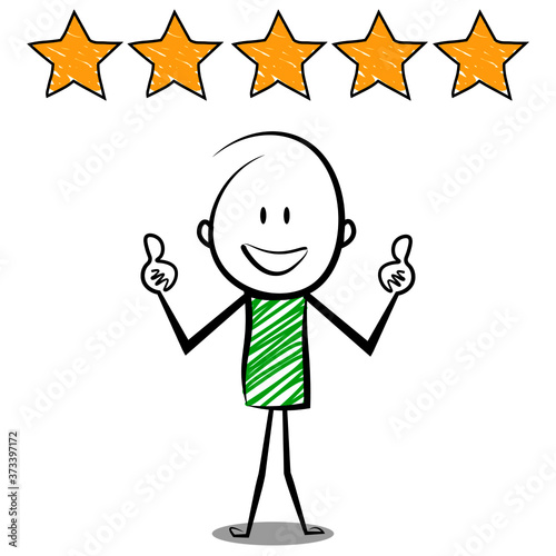 cartoon stickman expressions.rating and review concept.vector illustration.