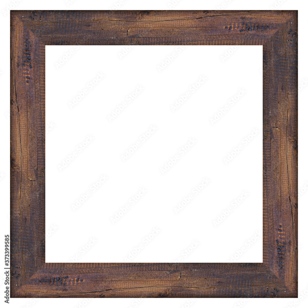 Wood frame isolated on white background with clipping path Wood frame isolated on white background with clipping path