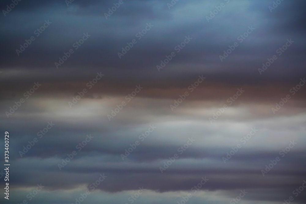 Obraz premium Only sky with different storm clouds 