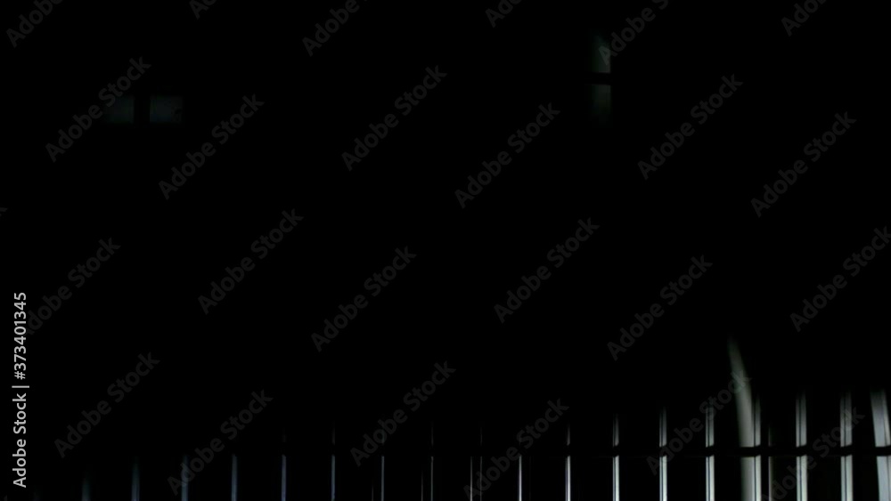 Powercut ac blade vent stopping slowly closeup Powercut ac blade vent stopping slowly closeup
