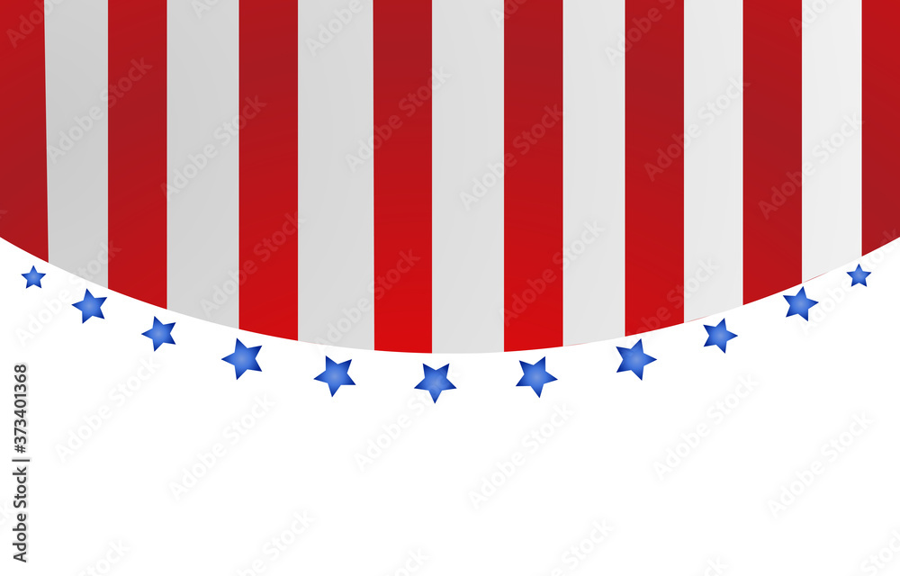 Obraz premium USA flag in style vector