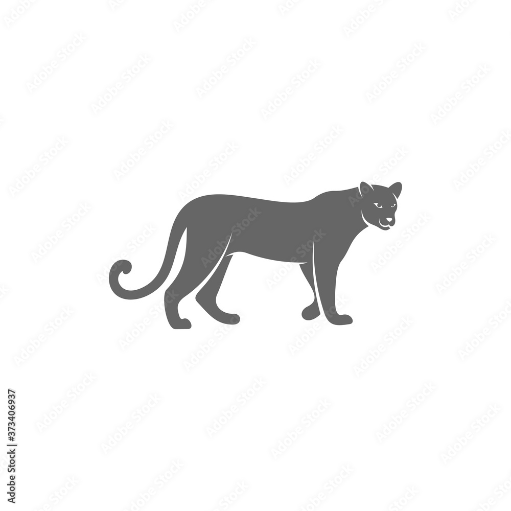 Cheetah logo template vector illustration