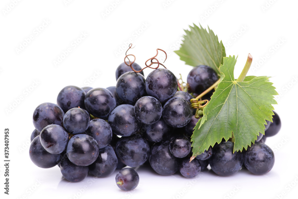 Fototapeta premium Grapes on a white background