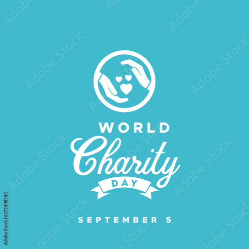 World Charity Day Vector Design Illustration For Celebrate Moment