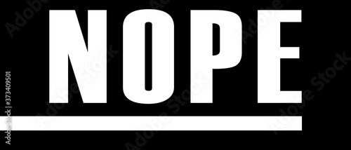 Nope image vector design for you