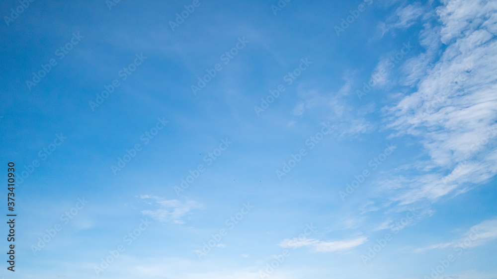 Panoramic beautiful, clear blue sky background, clouds with background.