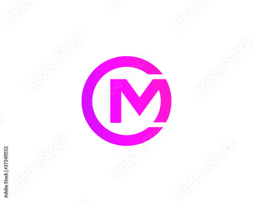 CM MC LETTER LOGO DESIGN VECTOR TEMPLATE. CM MC Minimalist, Creative, Unique, Simple, Flat, Modern Logo Design.