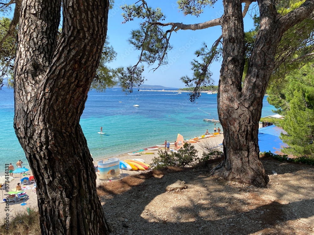 Bol, place on Brac island in Croatia, landscape Bol, place on Brac island in Croatia, landscape