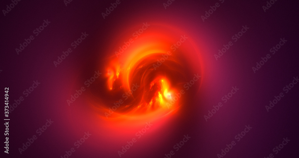 Fototapeta premium 3D rendering abstract multicolor fractal light background