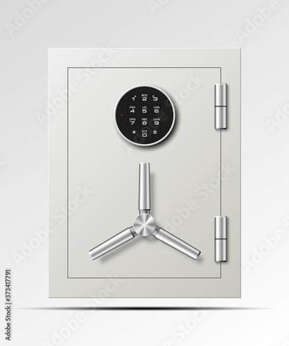 Safe Image. Armored box background. The door of a bank vault with a mechanical combination lock. Reliable Data Protection. Long-term savings. Deposit box icon.Protection of personal information