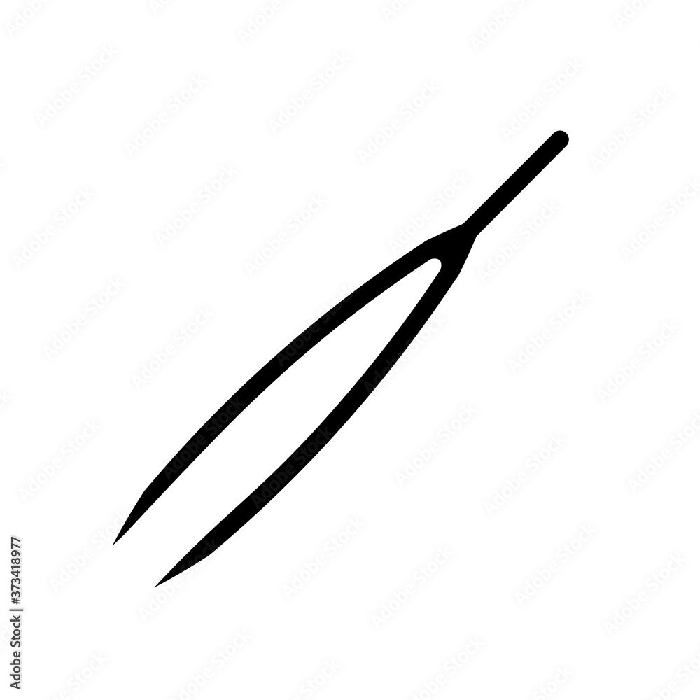 Obraz premium Medical tweezers icon. Medicine and health. Anatomical tweezers