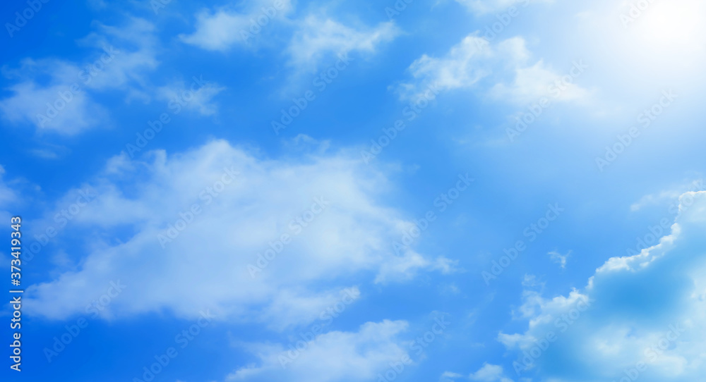 blue sky with beautiful natural white clouds