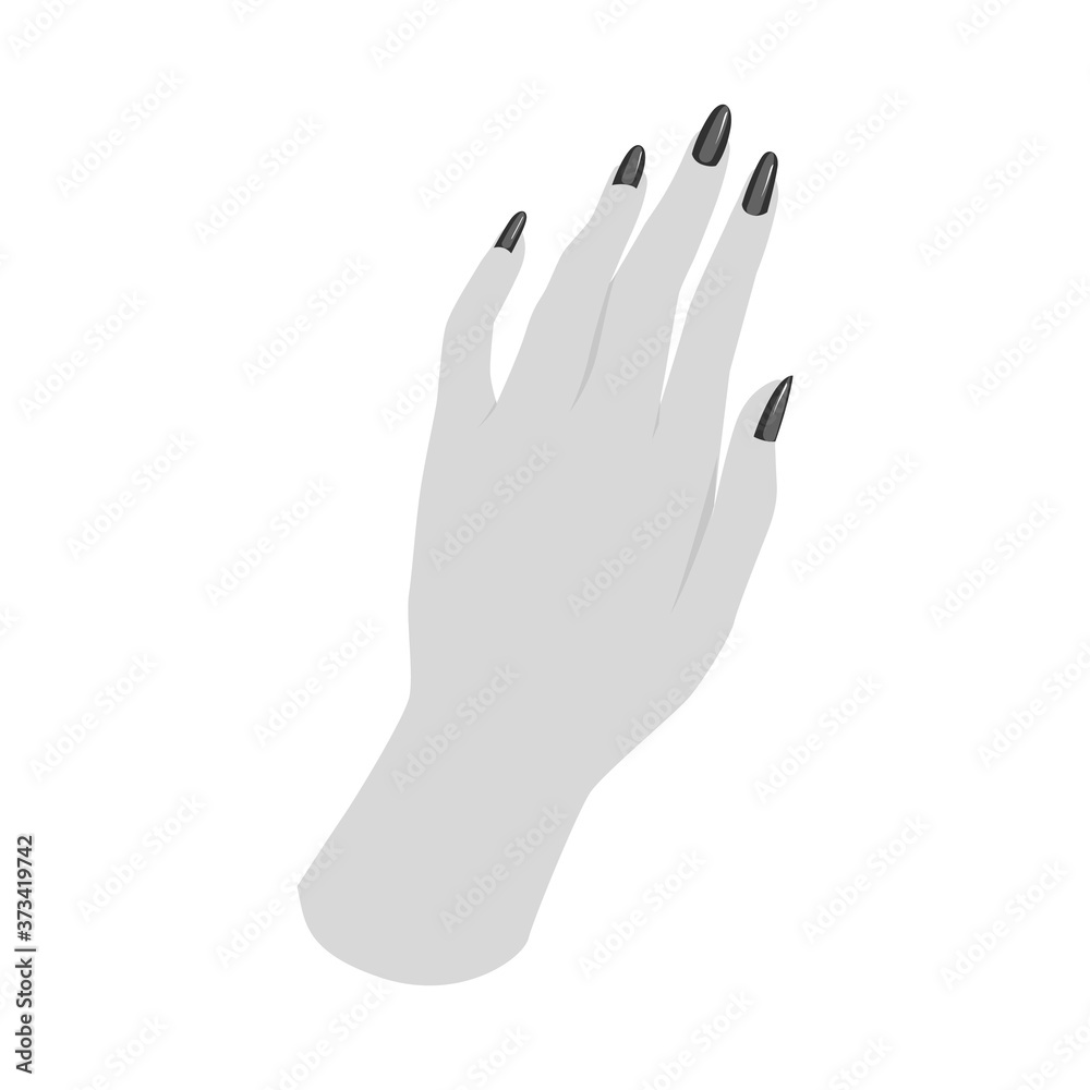Isolated object of paint and hand logo. Web element of paint and polish stock symbol for web. Isolated object of paint and hand logo. Web element of paint and polish stock symbol for web.