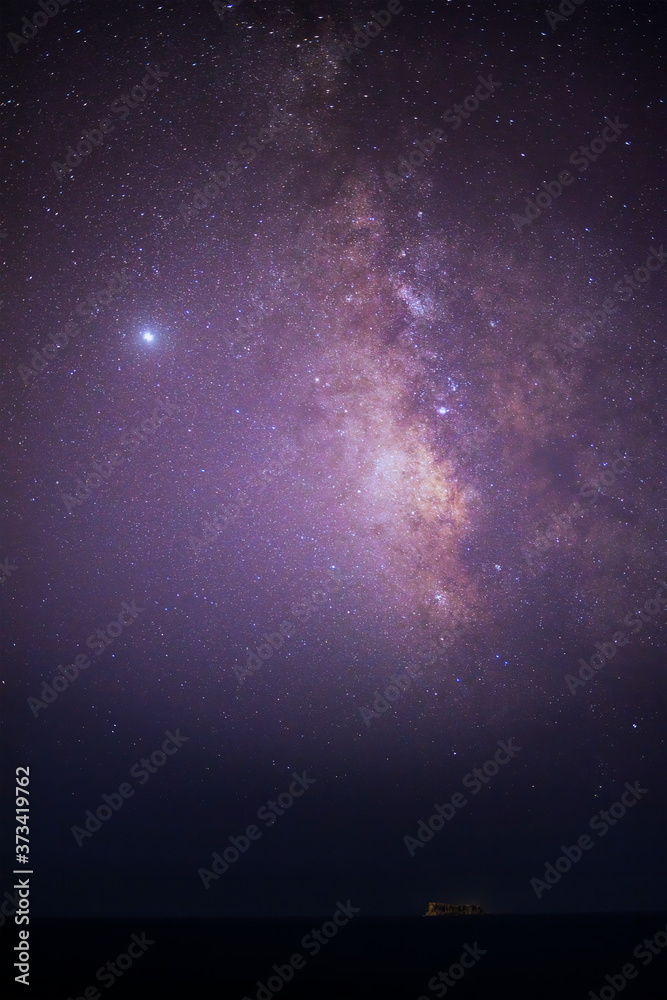 Milky way over Filfla, Malta Milky way over Filfla, Malta