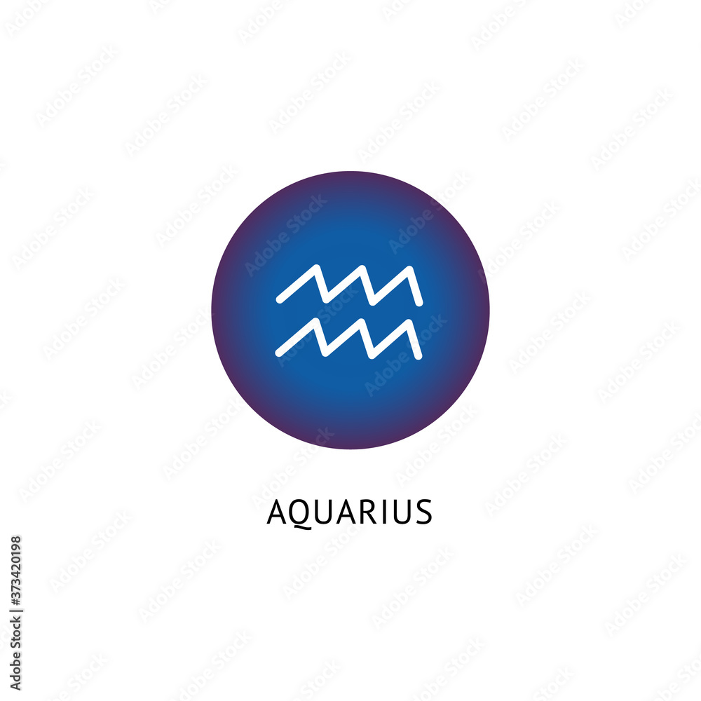 Sign of the zodiac and horoscope Aquarius. Sign of the zodiac and horoscope Aquarius.