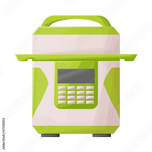 Vector design of multicooker and cooker icon. Web element of multicooker and appliance stock vector illustration.