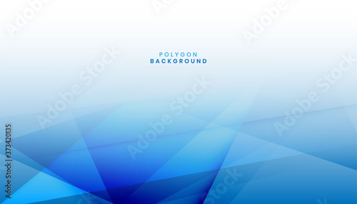 abstract modern blue polygon shape background