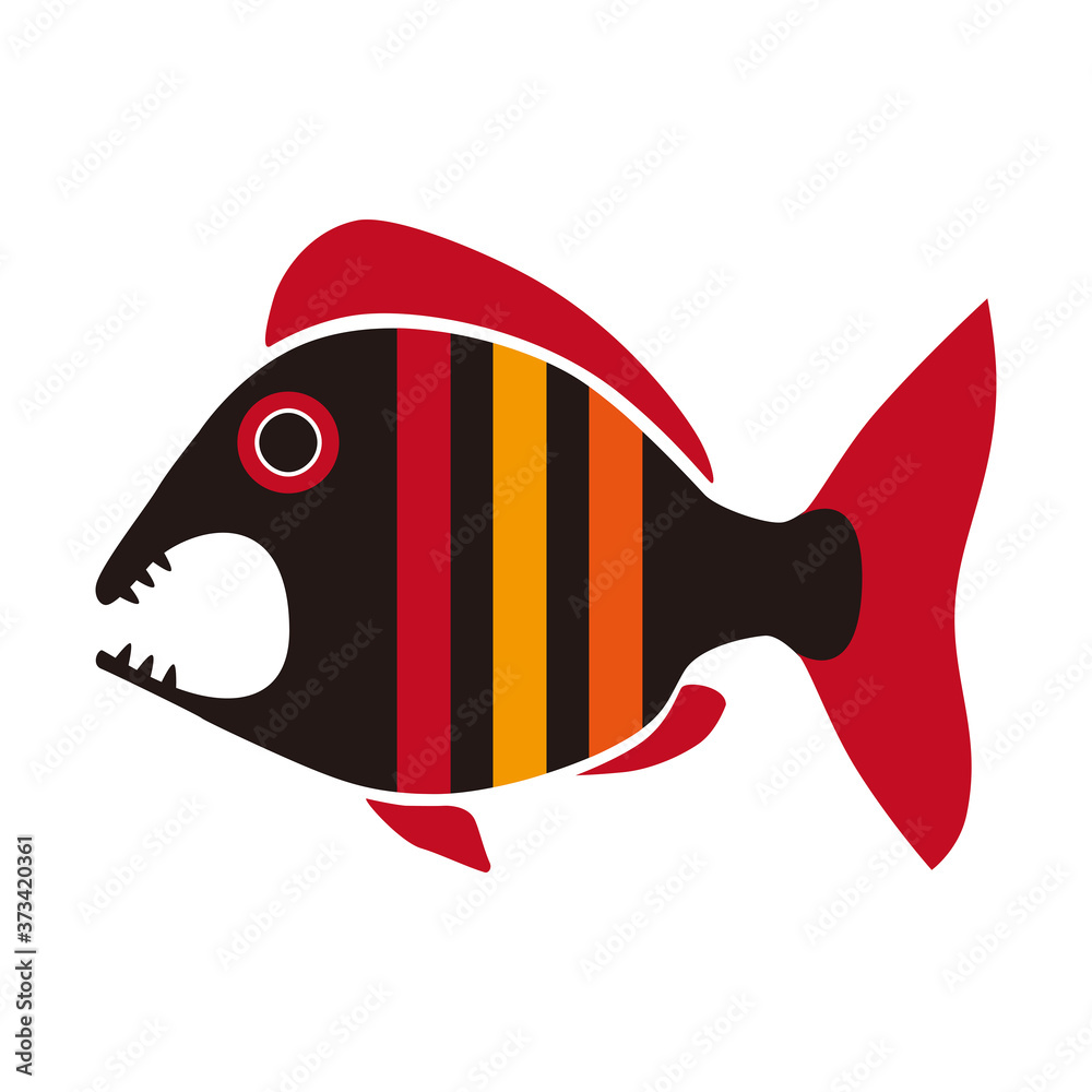 鯛 魚 イラスト シンプル カラフル Stock イラスト Adobe Stock