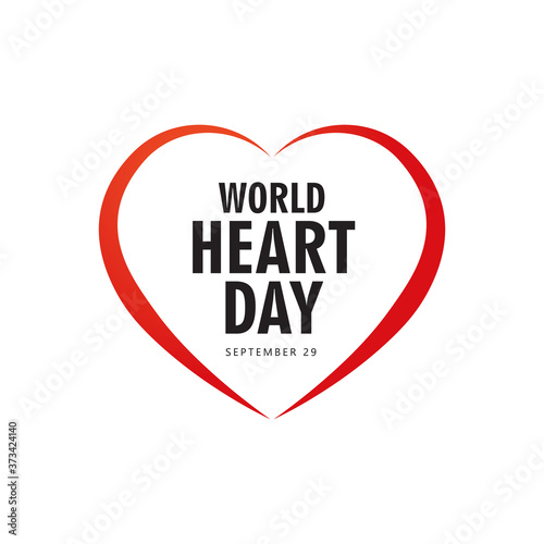 Celebrate World Heart Day. vector illustration
