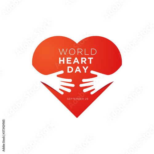 Celebrate World Heart Day. vector illustration