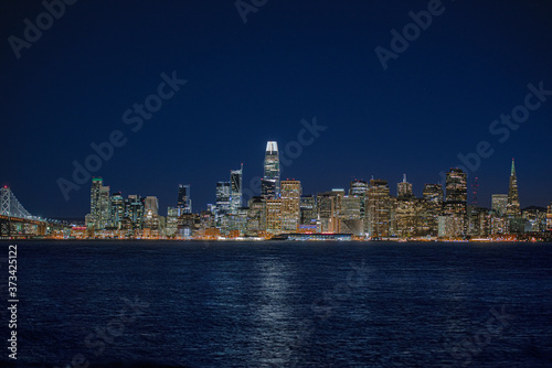 Night Time the City of San Francisco