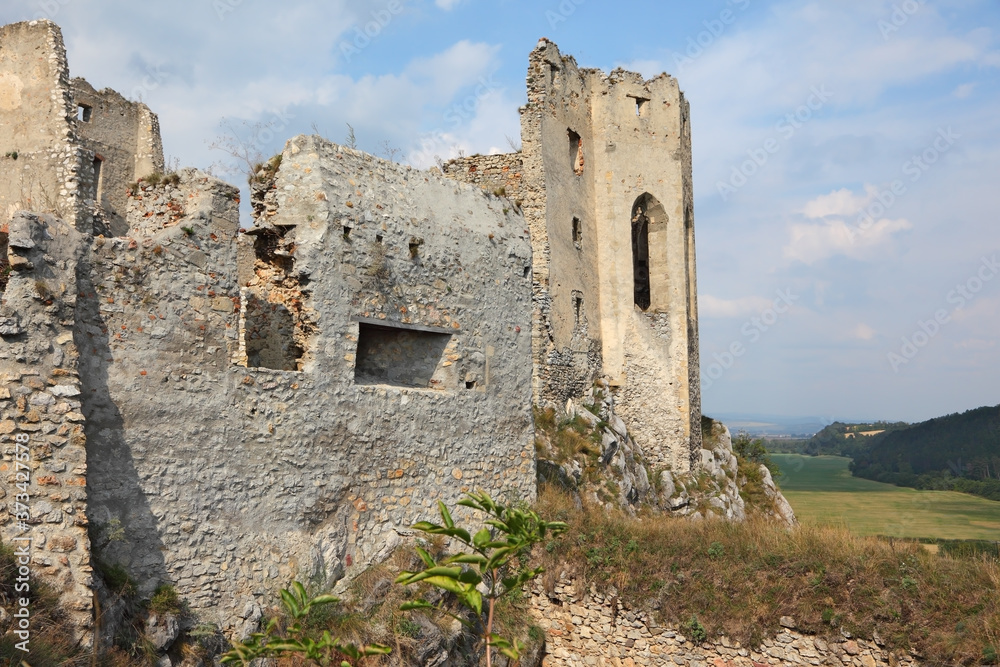 Dilapidated medieval fortress