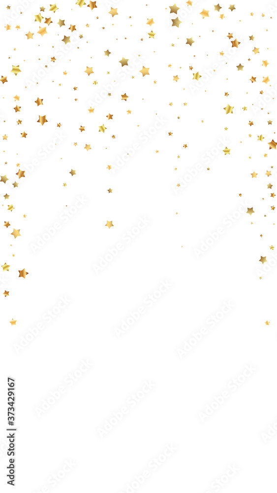 Gold stars random luxury sparkling confetti. Scatt