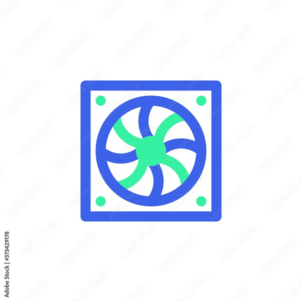 Computer fan line icon. linear style sign for mobile concept and web design. PC cooler outline vector icon. Symbol, logo illustration. Vector graphics Computer fan line icon. linear style sign for mobile concept and web design. PC cooler outline vector icon. Symbol, logo illustration. Vector graphics