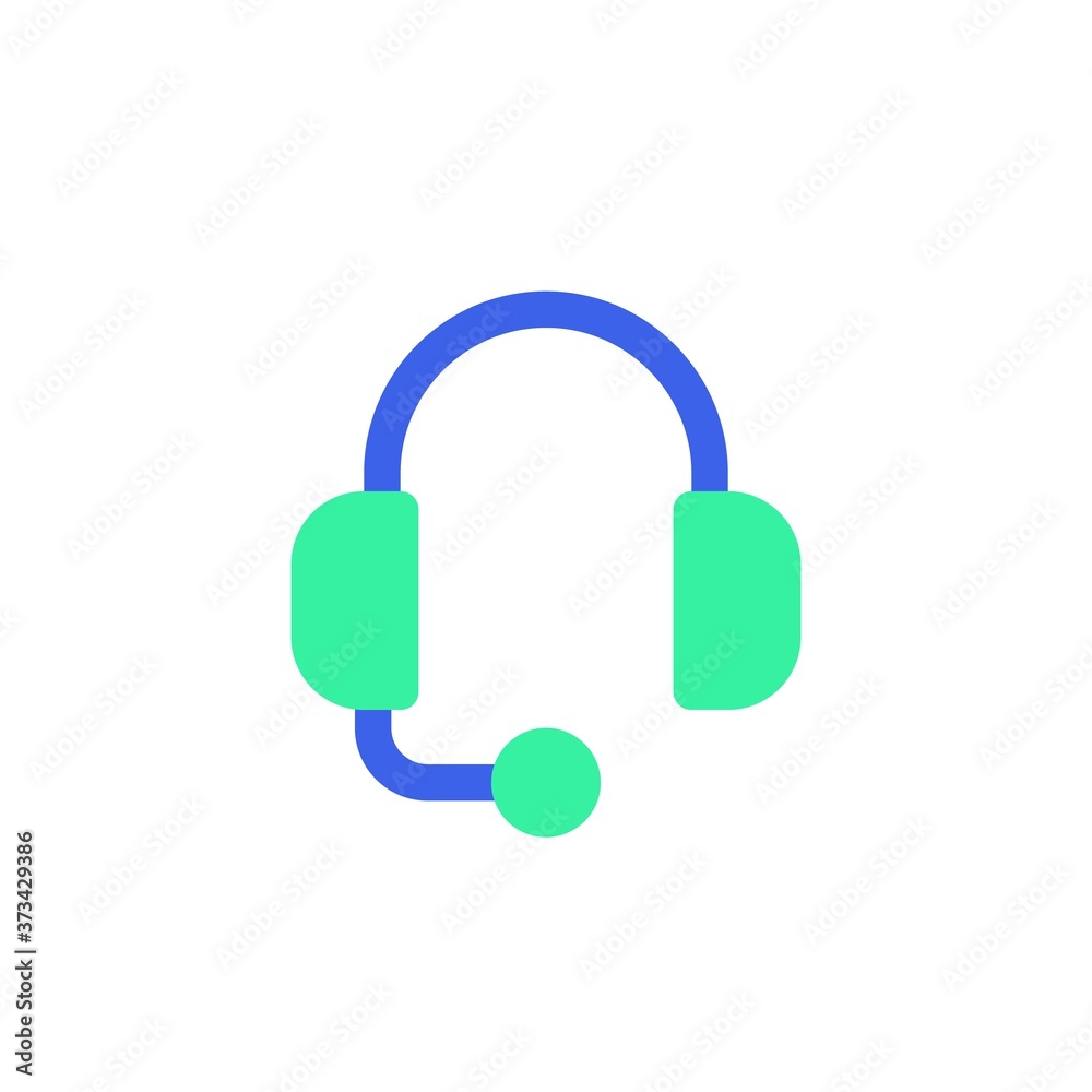 Headphones with microphone line icon. linear style sign for mobile concept and web design. Headset device outline vector icon. Symbol, logo illustration. Vector graphics Headphones with microphone line icon. linear style sign for mobile concept and web design. Headset device outline vector icon. Symbol, logo illustration. Vector graphics