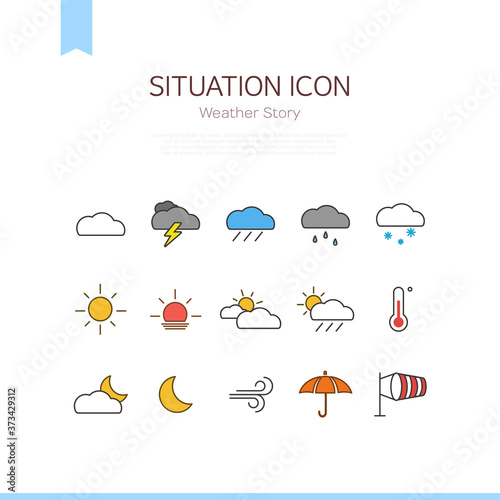 situation icon : weather icon

