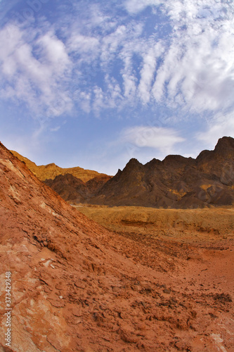 The desert in mountains in Israel